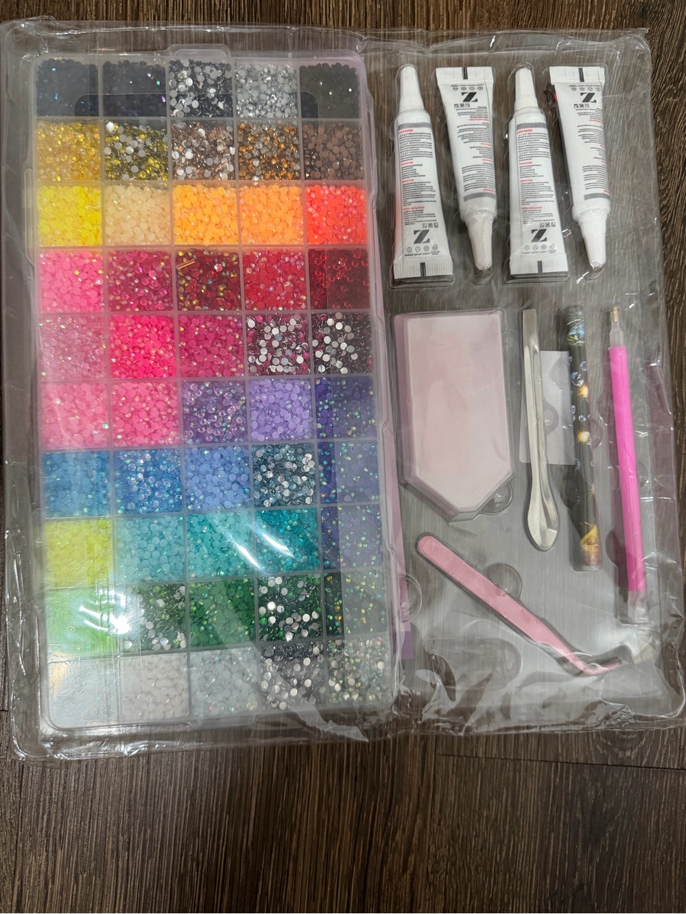 DIY Multi-Color Rhinestone Nail Art Kit – Assorted Colors